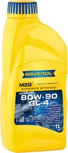 Ravenol 1223105-001-01-999 - Трансмиссионное масло RAVENOL Getriebeoel MZG SAE 80W-90 GL-4 ( 1л) new autodif.ru