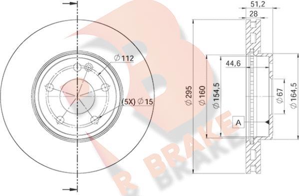 R Brake 78RBD20122 - Тормозной диск autodif.ru