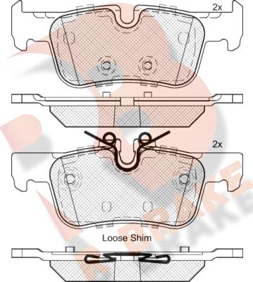 R Brake RB2193 - Тормозные колодки, дисковые, комплект autodif.ru