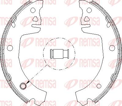 Remsa 4198.00 - Тормозные башмаки, барабанные autodif.ru