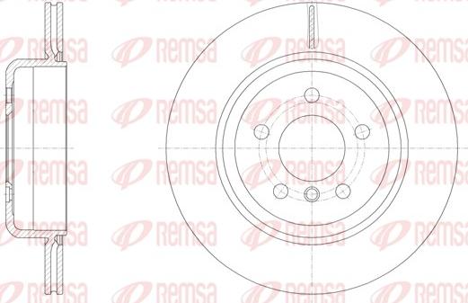 Remsa 61550.10 - Тормозной диск autodif.ru