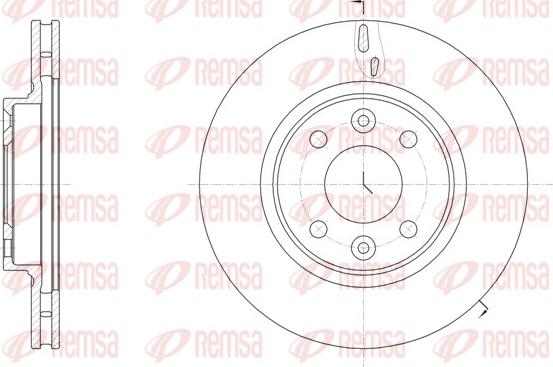 Remsa 61535.10 - Тормозной диск autodif.ru
