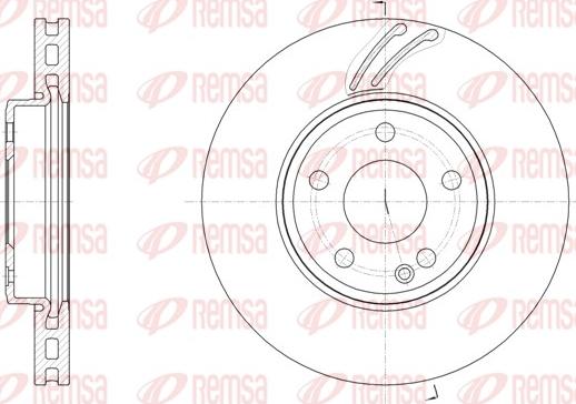 Remsa 61527.10 - Тормозной диск autodif.ru