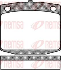 Remsa 0095.10 - Тормозные колодки, дисковые, комплект autodif.ru