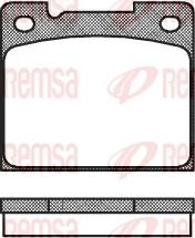 Remsa 0039.30 - Тормозные колодки, дисковые, комплект autodif.ru