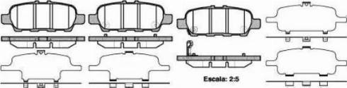 Sangsin Brake SP1250 - Тормозные колодки, дисковые, комплект autodif.ru