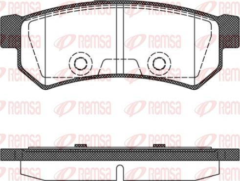 Remsa 1048.10 - Тормозные колодки, дисковые, комплект autodif.ru