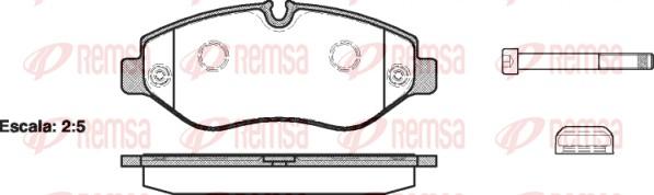 Remsa 1245.00 - Тормозные колодки, дисковые, комплект autodif.ru