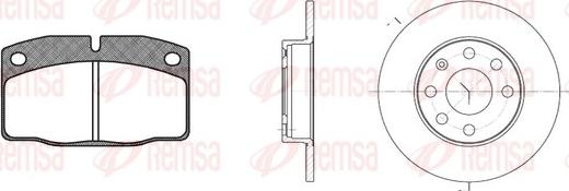 Remsa 8101.00 - Дисковый тормозной механизм, комплект autodif.ru