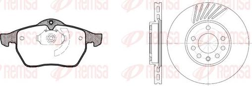 Remsa 8390.02 - Дисковый тормозной механизм, комплект autodif.ru