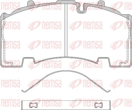 Remsa JCA 1555.00 - Тормозные колодки, дисковые, комплект autodif.ru