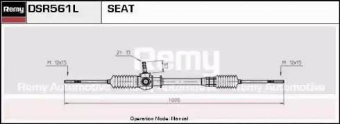 Remy DSR561L - Рулевой механизм, рейка autodif.ru