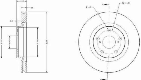 Remy RAD1253C - Тормозной диск autodif.ru