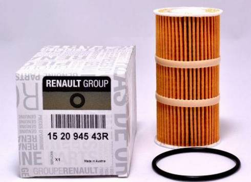 RENAULT 15 209 45 43R - Фильтр масляный RENAULT Master II (FD), OPEL Movano (J9), NISSAN Qashqai (J10E) 2.0 dCi (M1D, M9R) autodif.ru