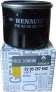 RENAULT 82 00 257 642 - Фильтр масляный Renault Logan Sandero I-II, Clio II, Kangoo autodif.ru
