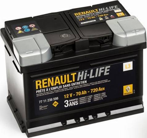 RENAULT 7711130089 - Стартерная аккумуляторная батарея, АКБ autodif.ru