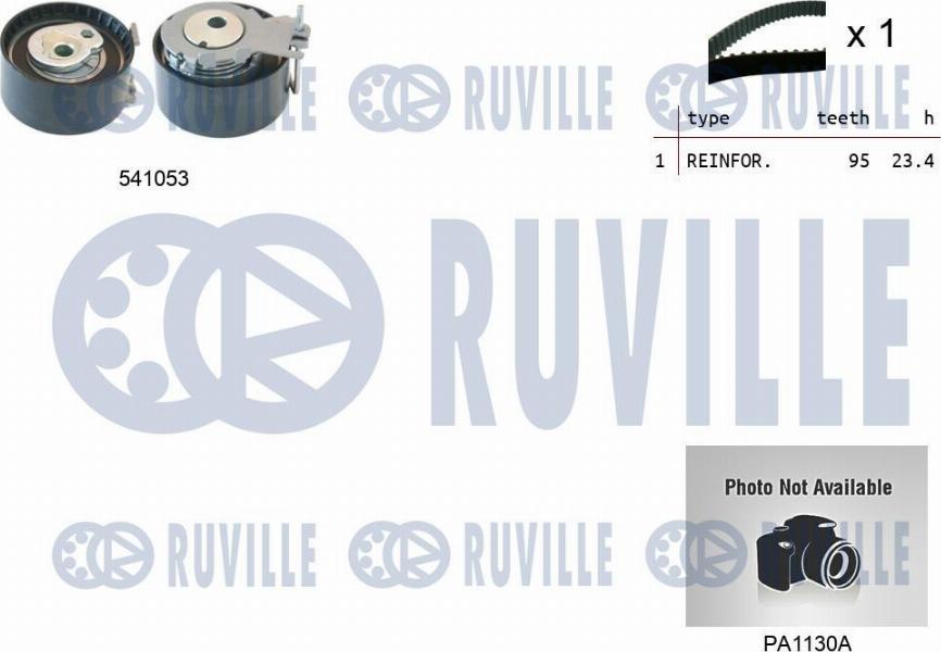 Ruville 5501191 - Водяной насос + комплект зубчатого ремня ГРМ autodif.ru