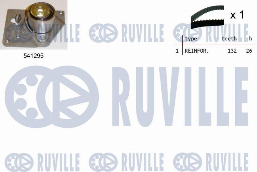 Ruville 550113 - Комплект зубчатого ремня ГРМ autodif.ru