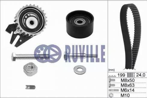 Ruville 5603671 - Комплект зубчатого ремня ГРМ autodif.ru