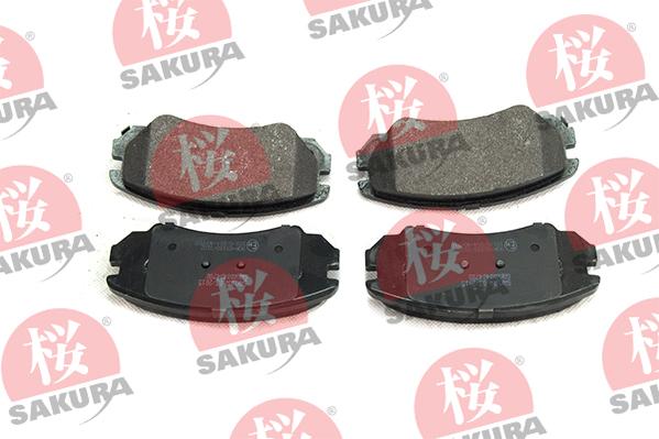 SAKURA 600-40-4780 - Тормозные колодки, дисковые, комплект autodif.ru