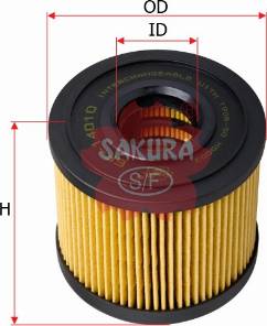 SAKURA Automotive EF-14010 - Топливный фильтр autodif.ru