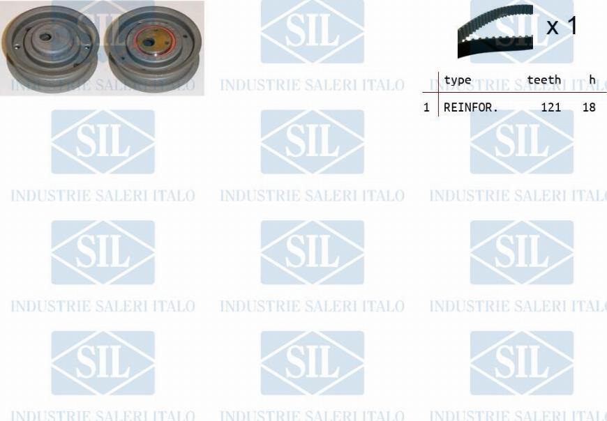 Saleri SIL TK1095 - Комплект зубчатого ремня ГРМ autodif.ru