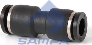 Sampa 094.480 - соединитель прямой для трубок D8-D8! (пластик) не для торм.системы\ autodif.ru