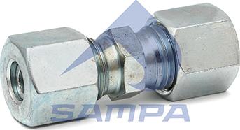 Sampa 093.036/1 - Фитинг прямой механический D8 на D8 (металл) autodif.ru