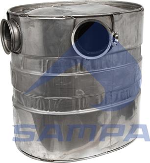 Sampa 033.209 - Средний глушитель выхлопных газов autodif.ru