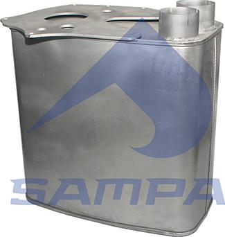 Sampa 021.185 - Глушитель выхлопных газов 021.185 man tga (для монтажа по правой стороне) autodif.ru