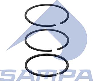Sampa 202.415 - Комплект поршневых колец, компрессор autodif.ru