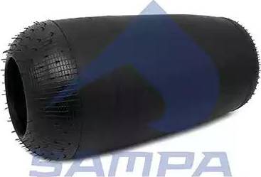 Sampa SP 55916 - Пневморессора BPW MERCEDES MAN VOLVO (чулок) (460х295мм,отв.130.8х130.8мм) SAMPA autodif.ru