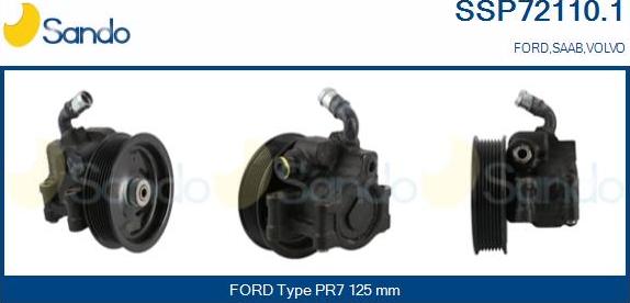 Sando SSP72110.1 - Гидравлический насос, рулевое управление, ГУР autodif.ru