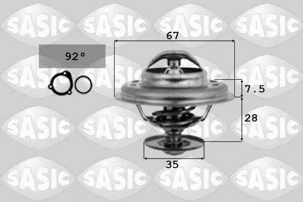 Sasic 9000016 - Термостат охлаждающей жидкости / корпус autodif.ru