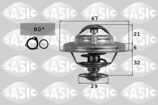 Sasic 9000087 - Термостат охлаждающей жидкости / корпус autodif.ru