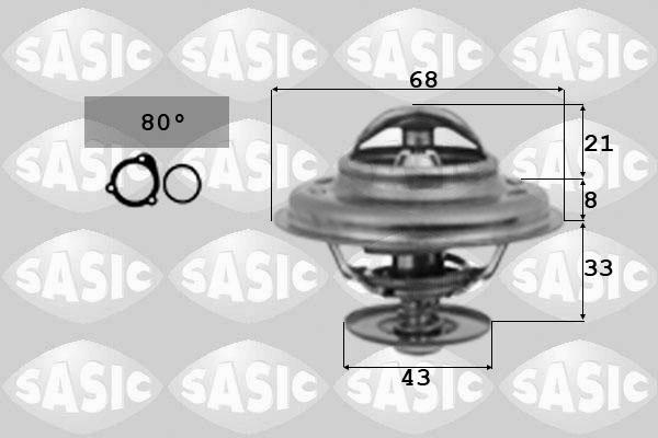 Sasic 9000036 - Термостат охлаждающей жидкости / корпус autodif.ru