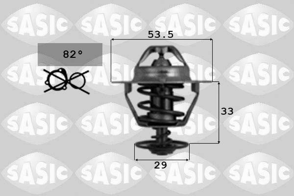 Sasic 9000107 - Термостат охлаждающей жидкости / корпус autodif.ru