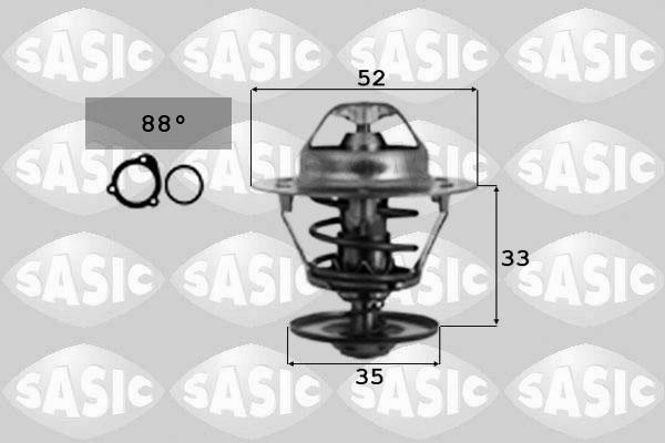 Sasic 9000347 - Термостат охлаждающей жидкости / корпус autodif.ru