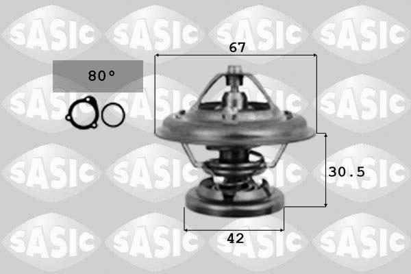 Sasic 9000369 - Термостат охлаждающей жидкости / корпус autodif.ru