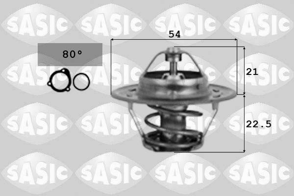 Sasic 9000318 - Термостат охлаждающей жидкости / корпус autodif.ru