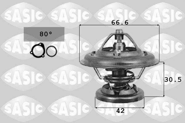 Sasic 9000257 - Термостат охлаждающей жидкости / корпус autodif.ru