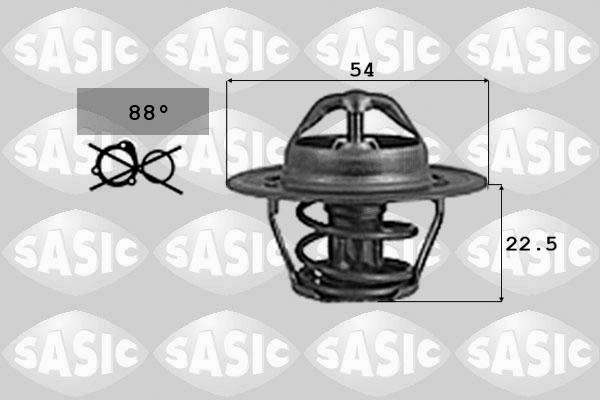 Sasic 9000742 - Термостат охлаждающей жидкости / корпус autodif.ru
