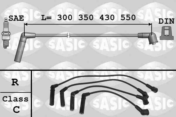Sasic 9286007 - Комплект проводов зажигания autodif.ru
