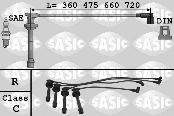 Sasic 9286015 - Комплект проводов зажигания autodif.ru