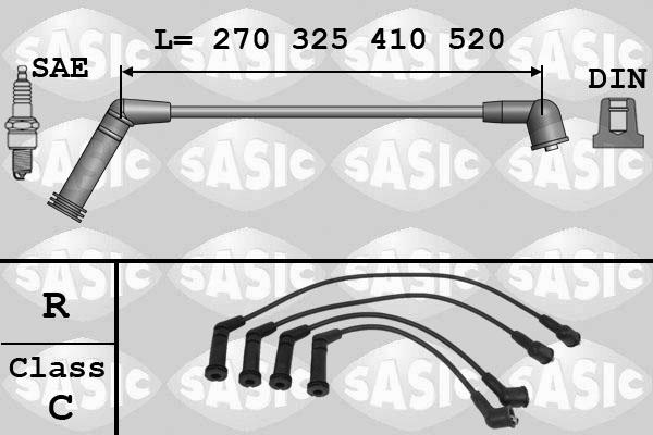 Sasic 9286077 - Комплект проводов зажигания autodif.ru