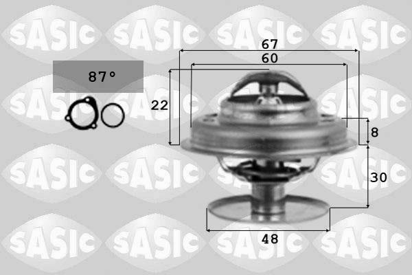 Sasic 4000356 - Термостат охлаждающей жидкости / корпус autodif.ru