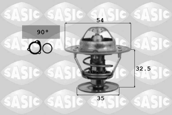 Sasic 4000374 - Термостат охлаждающей жидкости / корпус autodif.ru