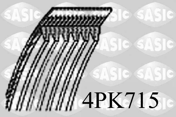 Sasic 4PK715 - Поликлиновой ремень autodif.ru