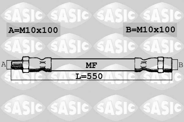 Sasic 6606147 - Тормозной шланг autodif.ru