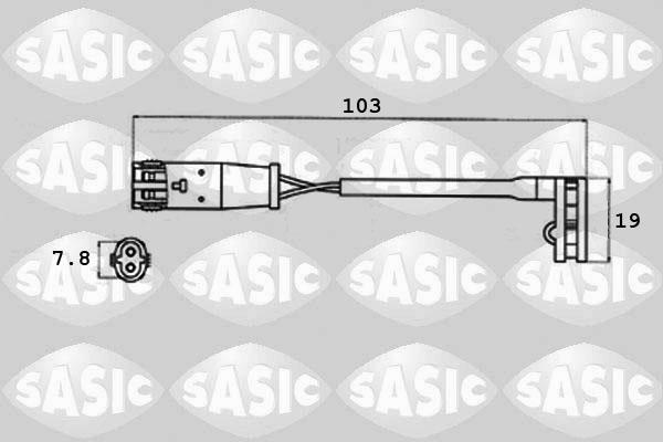 Sasic 6236007 - Сигнализатор, износ тормозных колодок autodif.ru